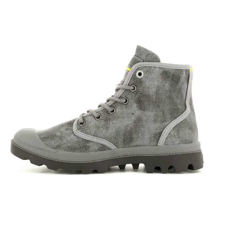 Pánské Boty Palladium Pampa Hi WAX Šedé | CZ ZGY-47H